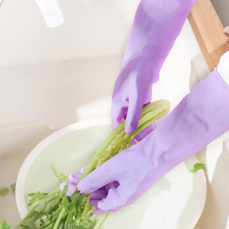 Dish Glove Rubber - 1 쌍 라텍스 가정용 청소 장갑