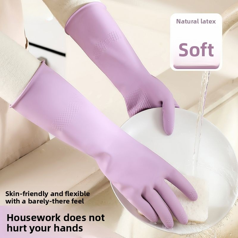 라텍스 설거지 장갑, 면 라이너 및 미끄럼 방지 그립  - Dish Glove Rubber 리뷰 및 가격
