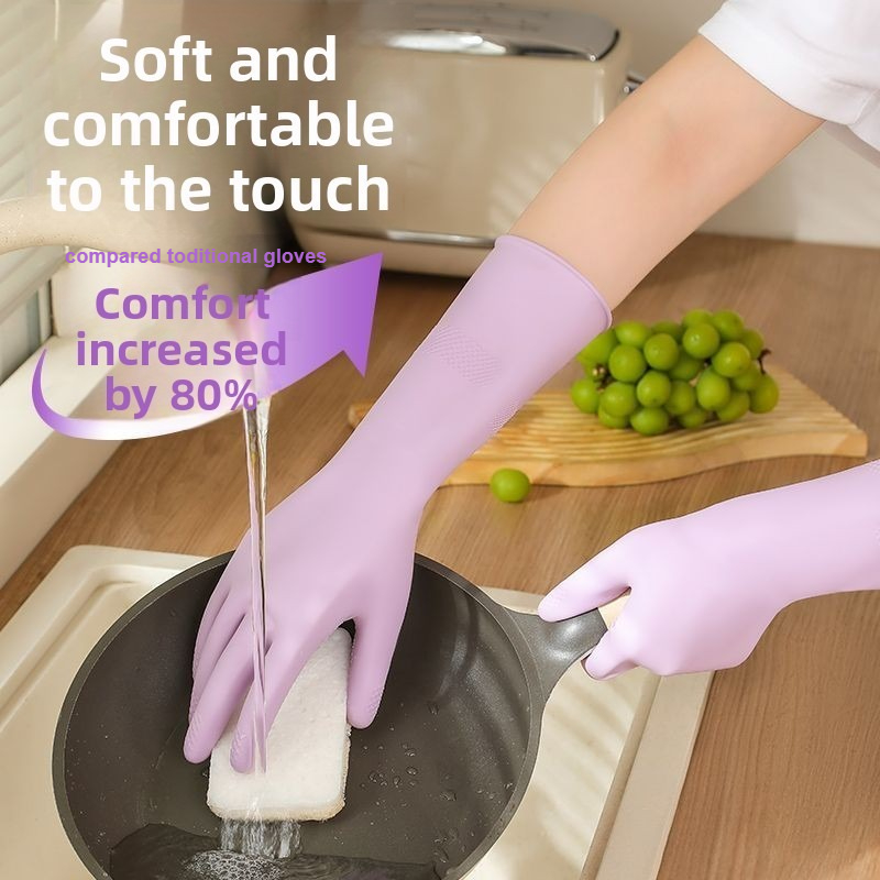 라텍스 설거지 장갑, 면 라이너 및 미끄럼 방지 그립  - Dish Glove Rubber 리뷰 및 가격
