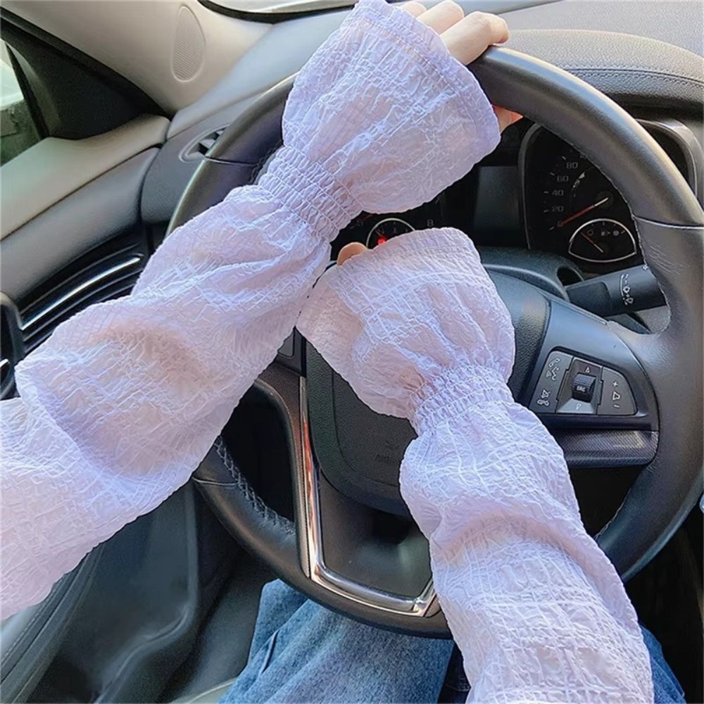 여름 야외용 레이스 메쉬 자외선 차단 슬리브, 솔리드  - Fingerless Glove Knit 리뷰 및 가격