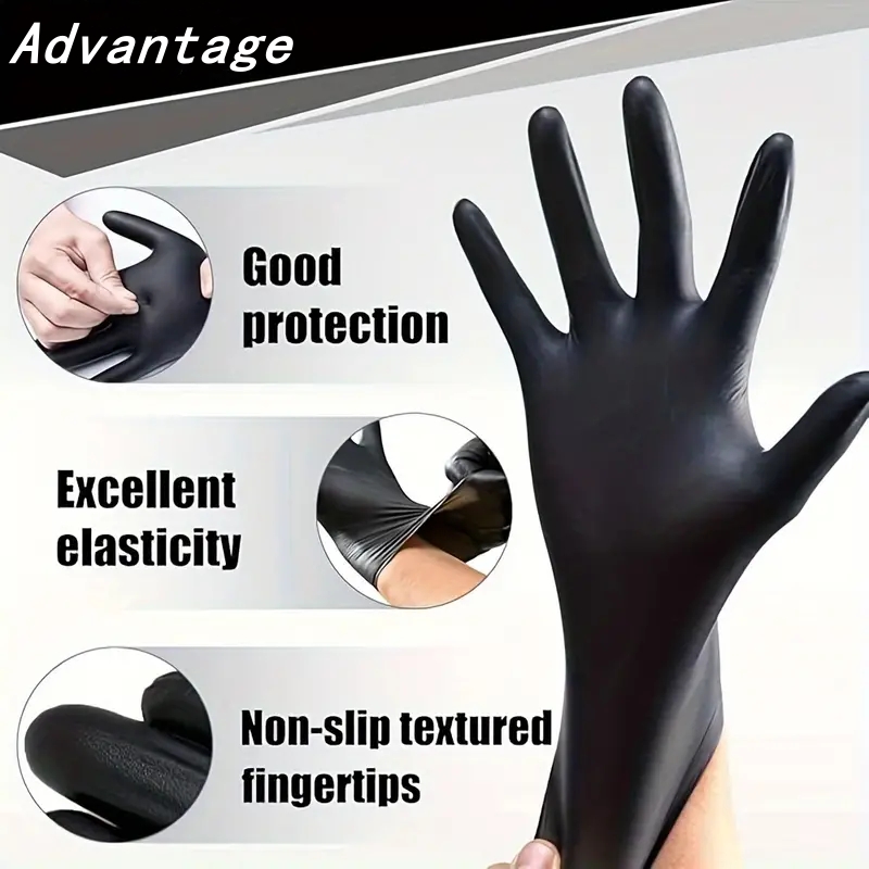 20PCS 검은 일회용 니트릴 장갑 4Mil 라텍스 및 - Latex Disposable Glove 리뷰 및 가격