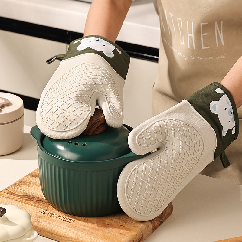 실리콘 단열 장갑 두꺼워진 미끄럼 방지 고온 오븐 장갑 - Oven Mitt Silicone 리뷰 및 가격