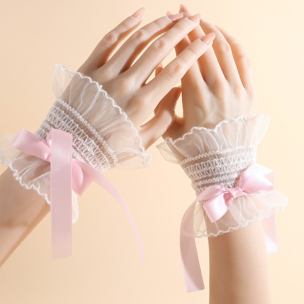 달콤한 주름 장식 탈부착 가능한 커프스 Y2K 핸드 손 - Fingerless Glove Knit 리뷰 및 가격
