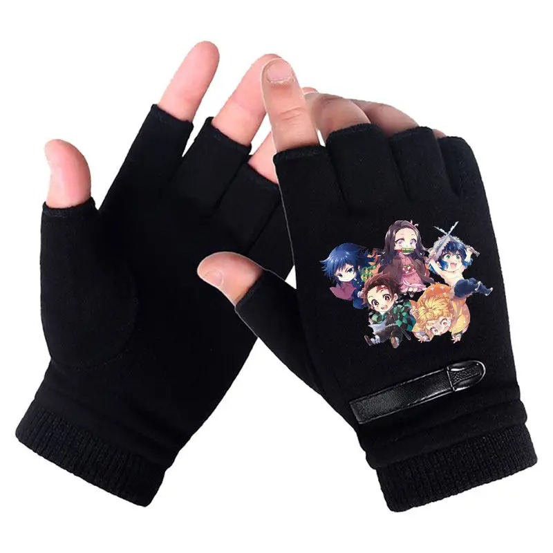 애니메이션 악마 슬레이어 학생 반 손가락 장갑 새로운  - Fingerless Glove Knit 리뷰 및 가격