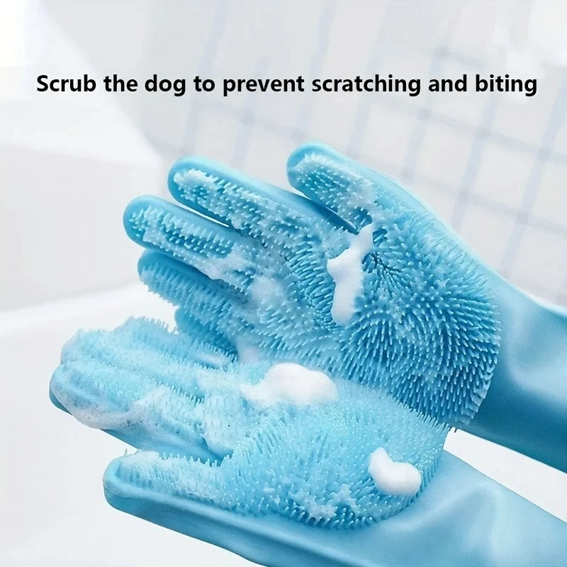 애완동물 미용 청소 장갑 강아지 고양이 목욕 샴푸 장갑 - Rubber Glove Cleaning 리뷰 및 가격