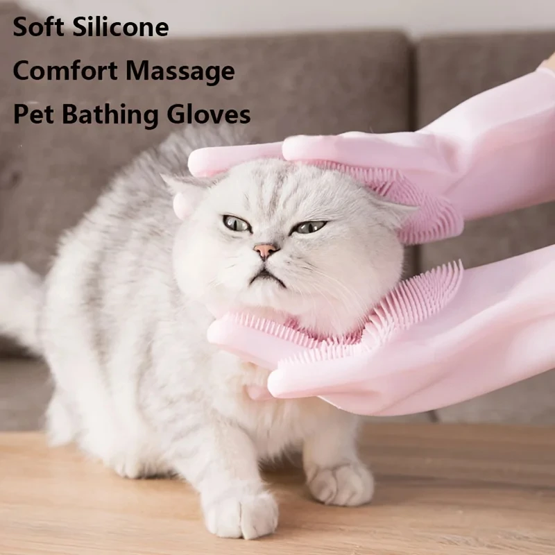 애완동물 미용 청소 장갑 강아지 고양이 목욕 샴푸 장갑 - Rubber Glove Cleaning 리뷰 및 가격