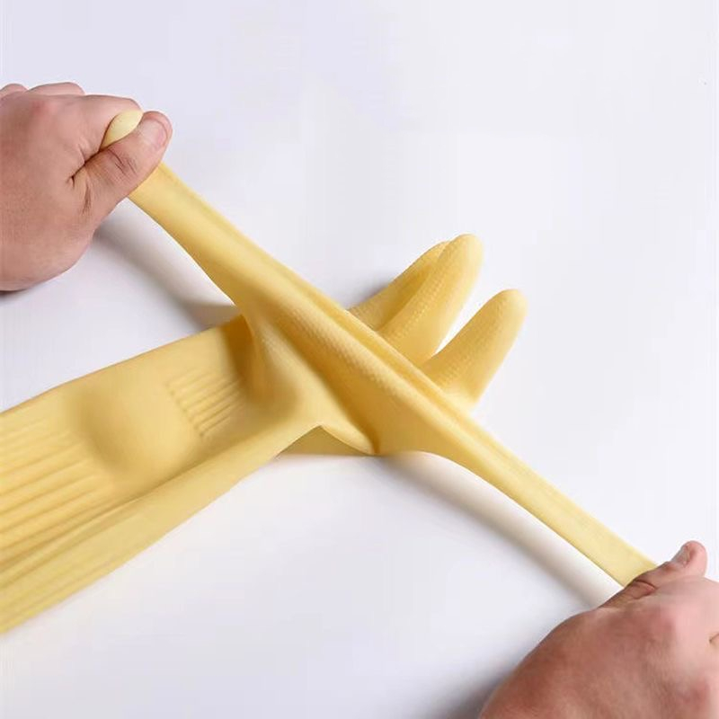 긴 재사용 가능한 고무 식기 세척 장갑 미끄럼 방지 가 - Dish Glove Rubber 리뷰 및 가격