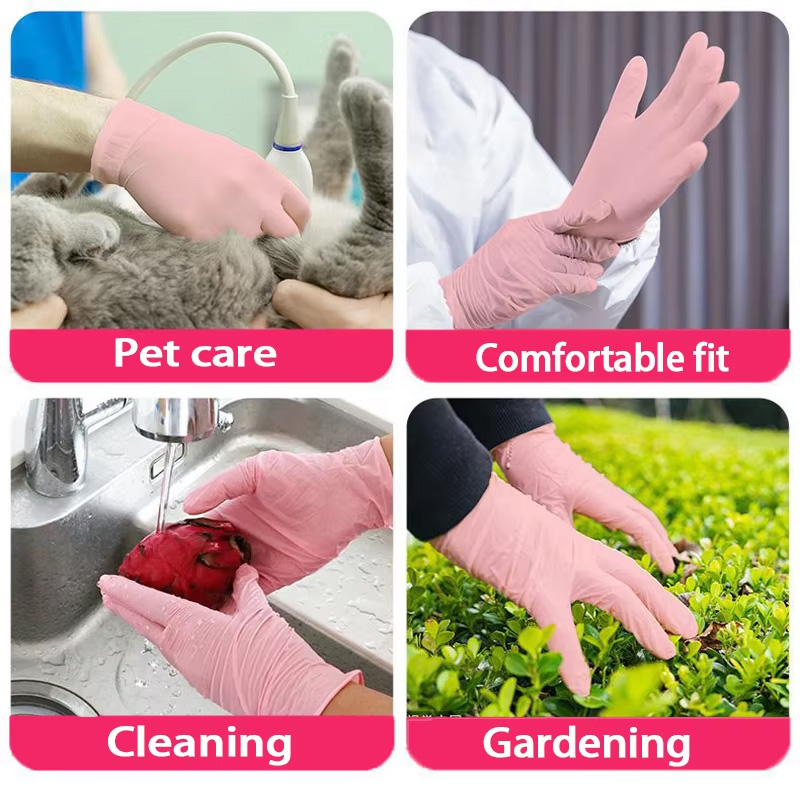 20/50/100/200개입 핑크색 일회용 파우더프리  - Rubber Glove Cleaning 리뷰 및 가격