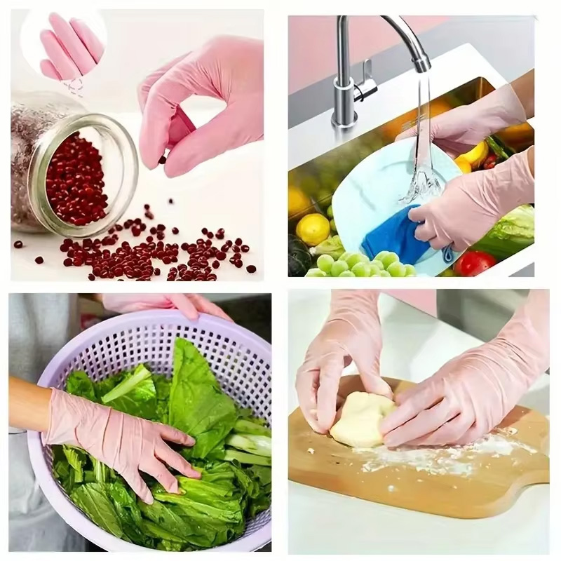 20/50/100/200개입 핑크색 일회용 파우더프리  - Rubber Glove Cleaning 리뷰 및 가격